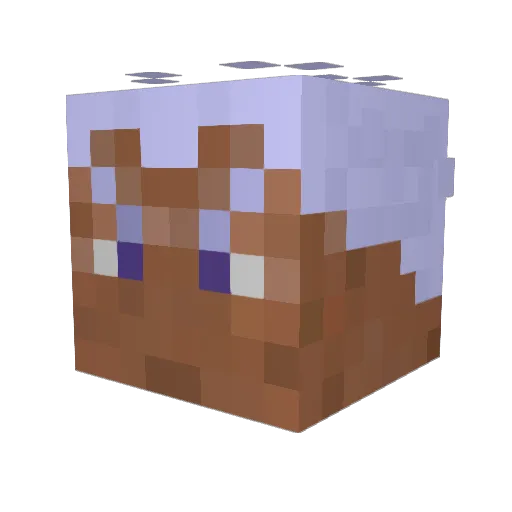 Kasaze Minecraft avatar head, 3D render