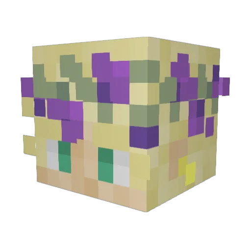 Kaschi23 Minecraft avatar head, 3D render