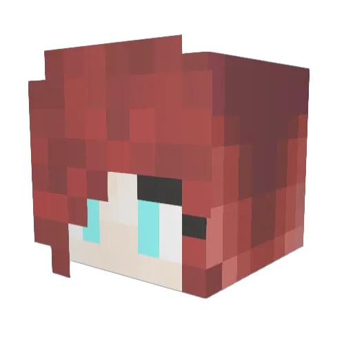 Kaschle Minecraft avatar head, 3D render