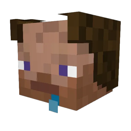 Kascrader Minecraft avatar head, 3D render