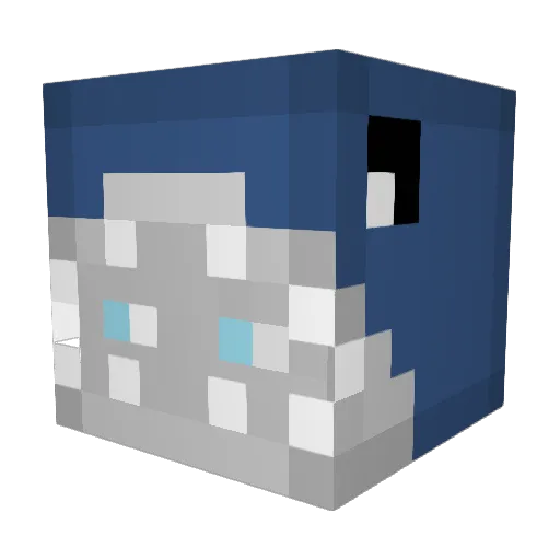 Kasdilink Minecraft avatar head, 3D render