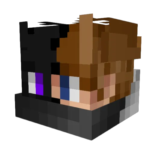 Kasdorf Minecraft avatar head, 3D render