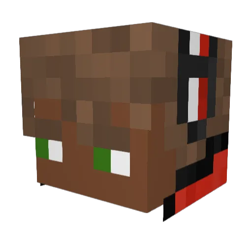 KaseLocale Minecraft avatar head, 3D render