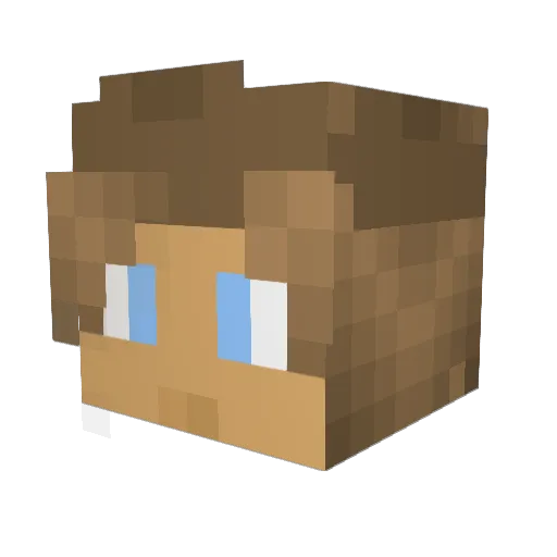 Kasey8103 Minecraft avatar head, 3D render