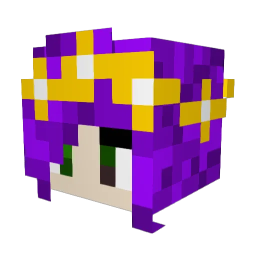 KaseyChu Minecraft avatar head, 3D render