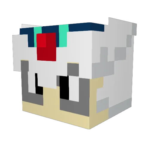 KaseySendou Minecraft avatar head, 3D render