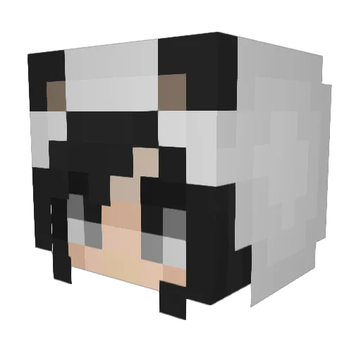KaseyXx_ Minecraft avatar head, 3D render