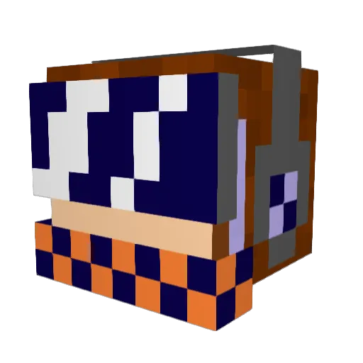 Kaseya_ Minecraft avatar head, 3D render
