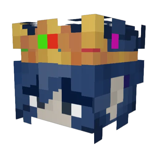 Kaseymou2 Minecraft avatar head, 3D render