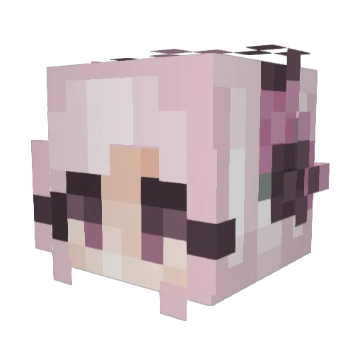 KaseyyyZz Minecraft avatar head, 3D render