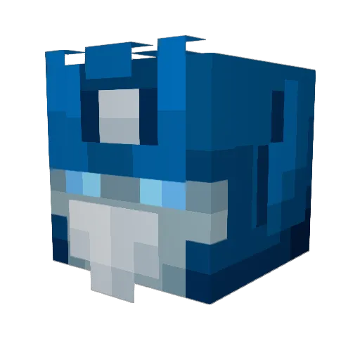 Kash238 Minecraft avatar head, 3D render