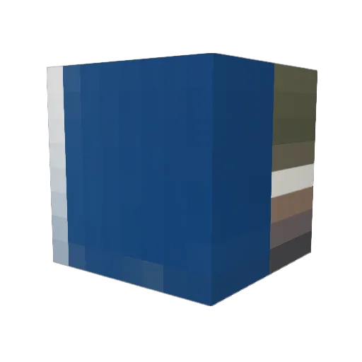 Kashatina Minecraft avatar head, 3D render