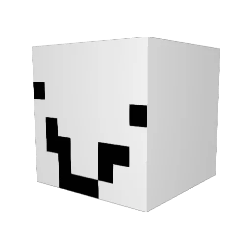 Kashelon Minecraft avatar head, 3D render