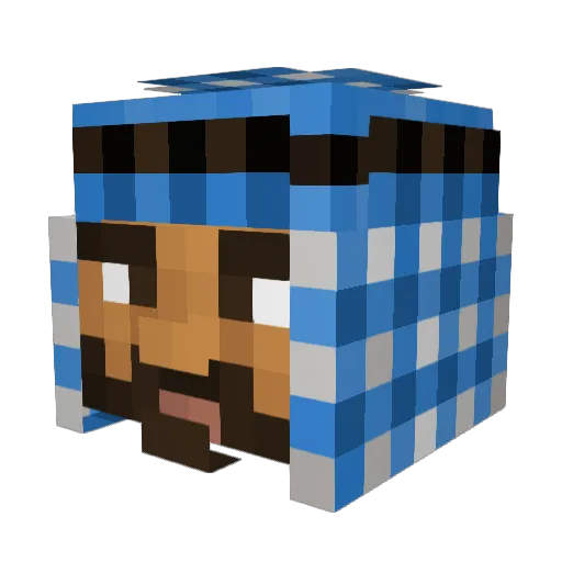 Kashichidoshi187 Minecraft avatar head, 3D render