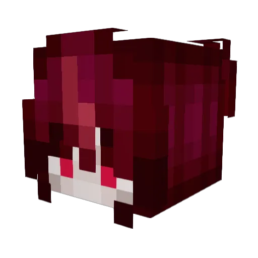 Kashier Minecraft avatar head, 3D render