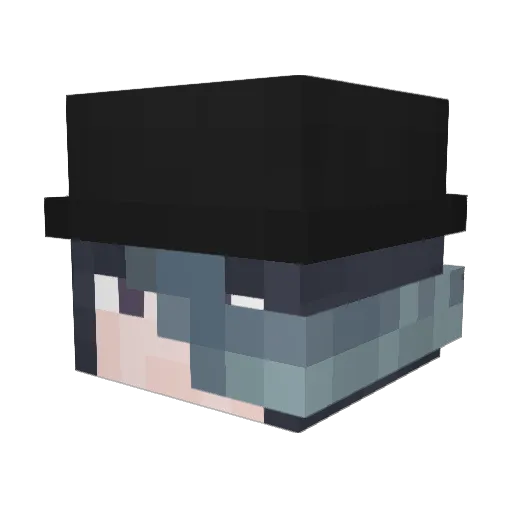 KashifIV Minecraft avatar head, 3D render