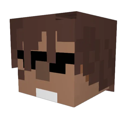 Kashiwagi810 Minecraft avatar head, 3D render