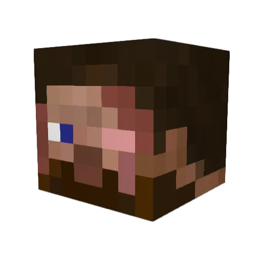 KashootMeToo Minecraft avatar head, 3D render