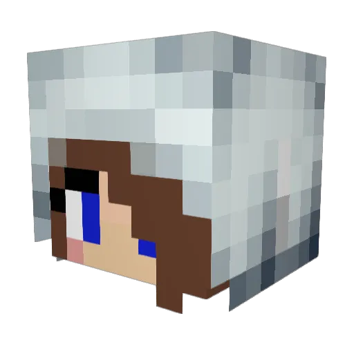 Kashur Minecraft avatar head, 3D render