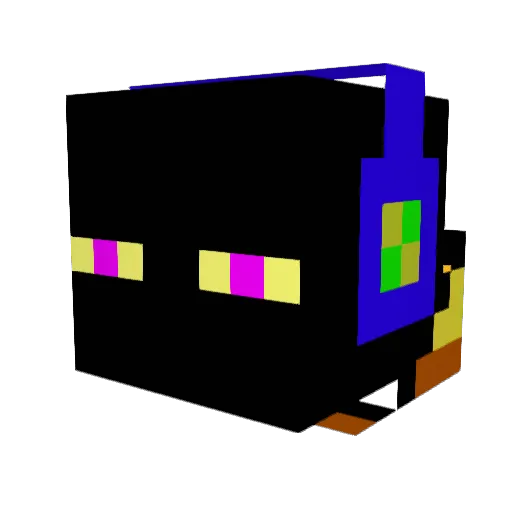 Kashus Minecraft avatar head, 3D render