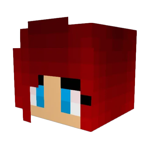 Kashy17 Minecraft avatar head, 3D render