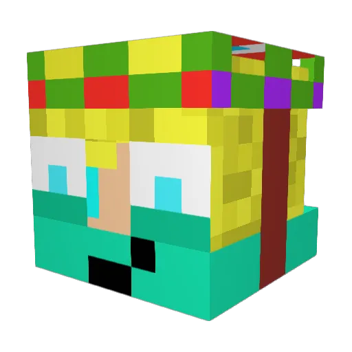 KasiKarl Minecraft avatar head, 3D render