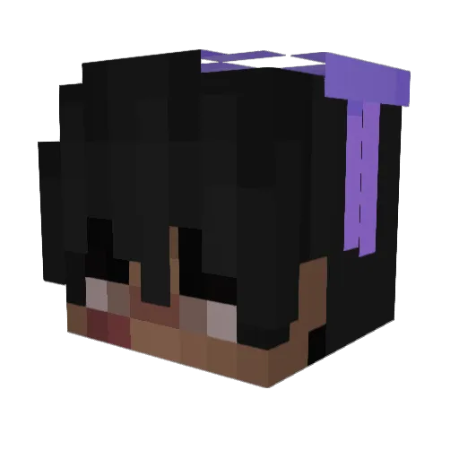 Kasia23 Minecraft avatar head, 3D render