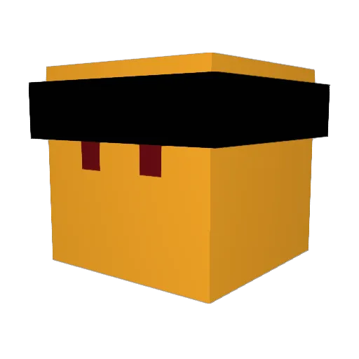 Kasins Minecraft avatar head, 3D render