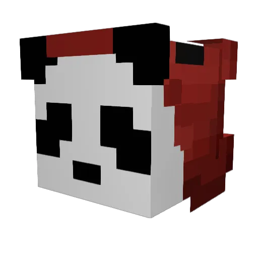 Kasou93 Minecraft avatar head, 3D render