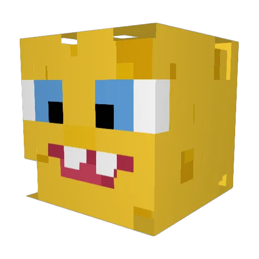 Kaspar5353 Minecraft avatar head, 3D render