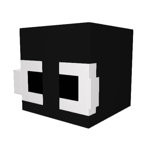 Kaspcr Minecraft avatar head, 3D render