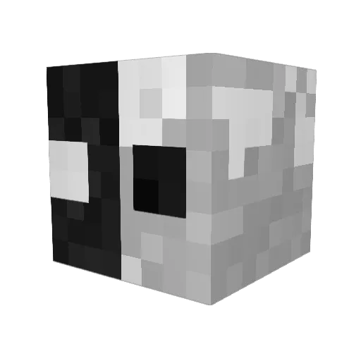 Kaspe_ Minecraft avatar head, 3D render