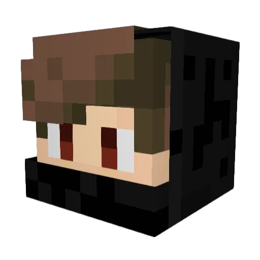 KasperCarp Minecraft avatar head, 3D render