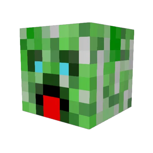 KasperGER Minecraft avatar head, 3D render