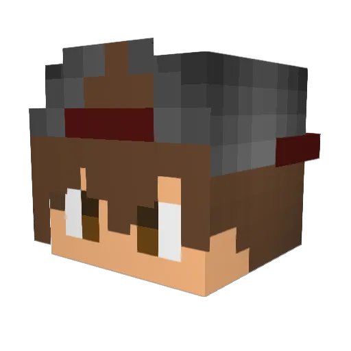 KasperLarsen8 Minecraft avatar head, 3D render