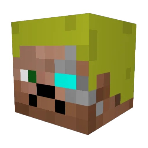KasperRyg Minecraft avatar head, 3D render
