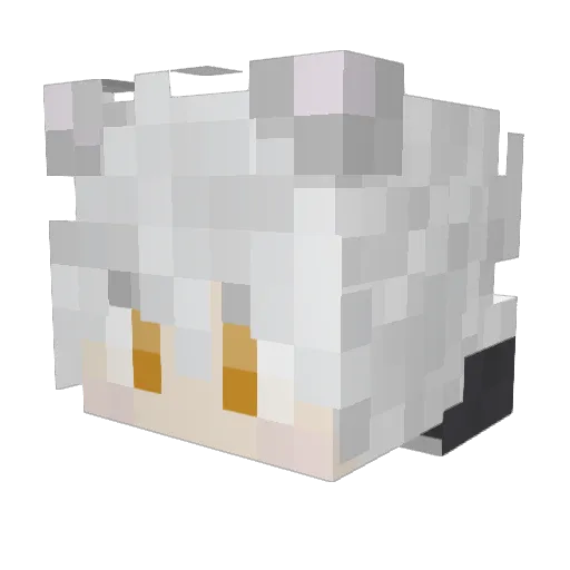 Kasrev Minecraft avatar head, 3D render