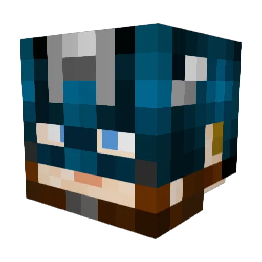 Kassandora Minecraft avatar head, 3D render