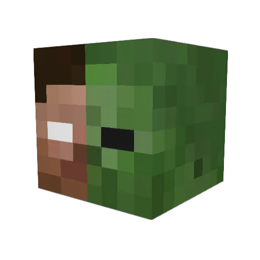 Kassius Minecraft avatar head, 3D render