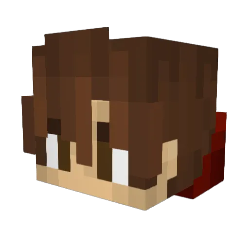 KassuBee Minecraft avatar head, 3D render