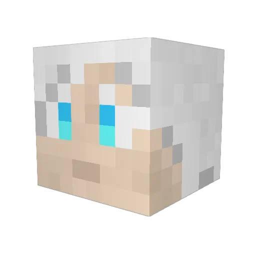 Kastart Minecraft avatar head, 3D render