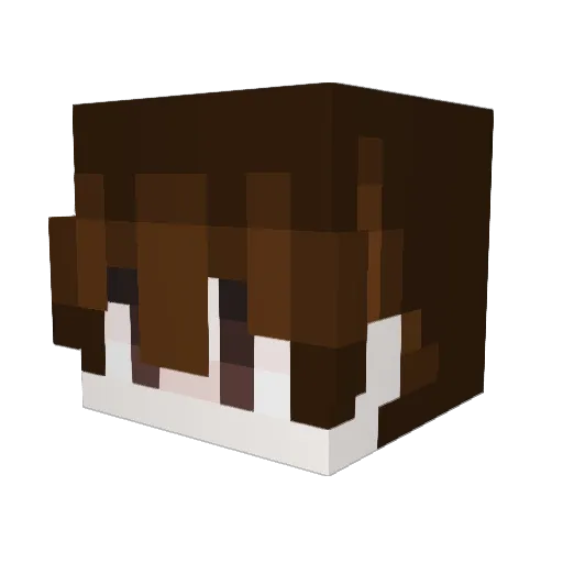 Kastec Minecraft avatar head, 3D render