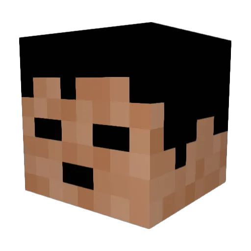 Kastion01 Minecraft avatar head, 3D render