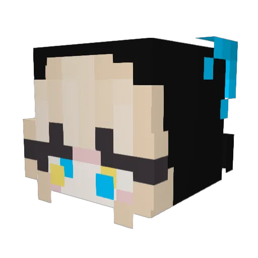 Kasyr Minecraft avatar head, 3D render
