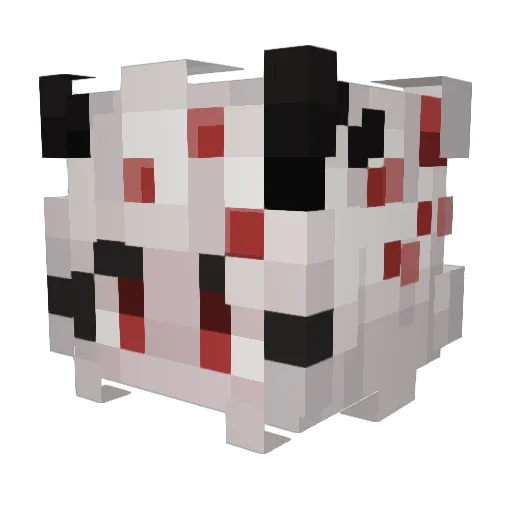 Kaszalot Minecraft avatar head, 3D render