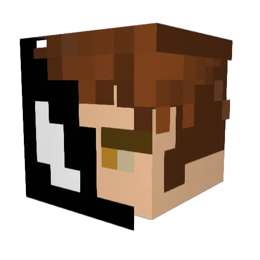 Kaszel_2115 Minecraft avatar head, 3D render