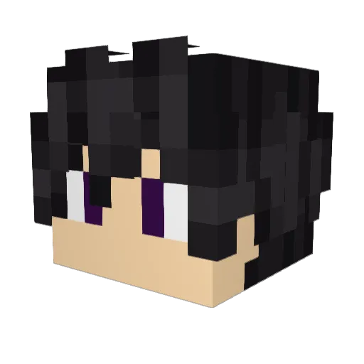 Kat12310 Minecraft avatar head, 3D render