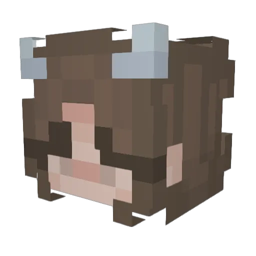 KatDefender10 Minecraft avatar head, 3D render