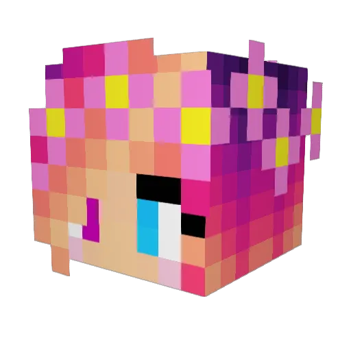 KatDoesMC Minecraft avatar head, 3D render