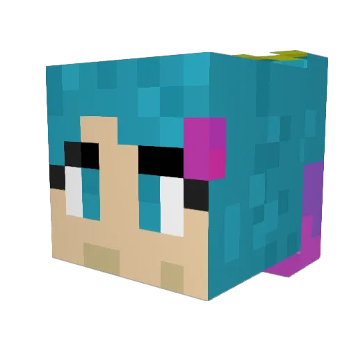 KatEarss Minecraft avatar head, 3D render